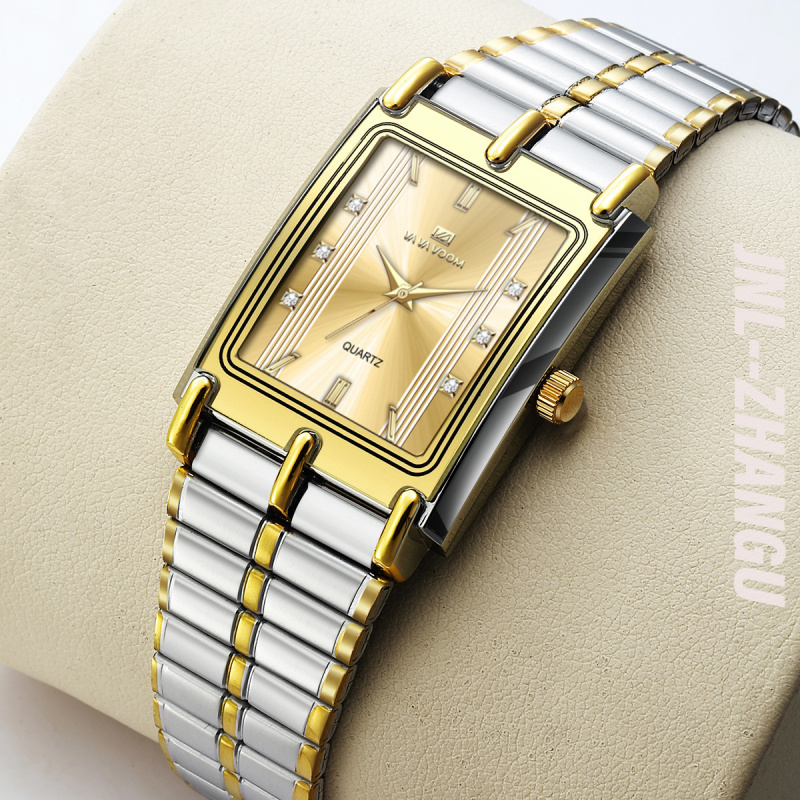 Coupling 8Mm - Neues Design, luxuriös, gepaart, Edelstahlband, rechteckiges