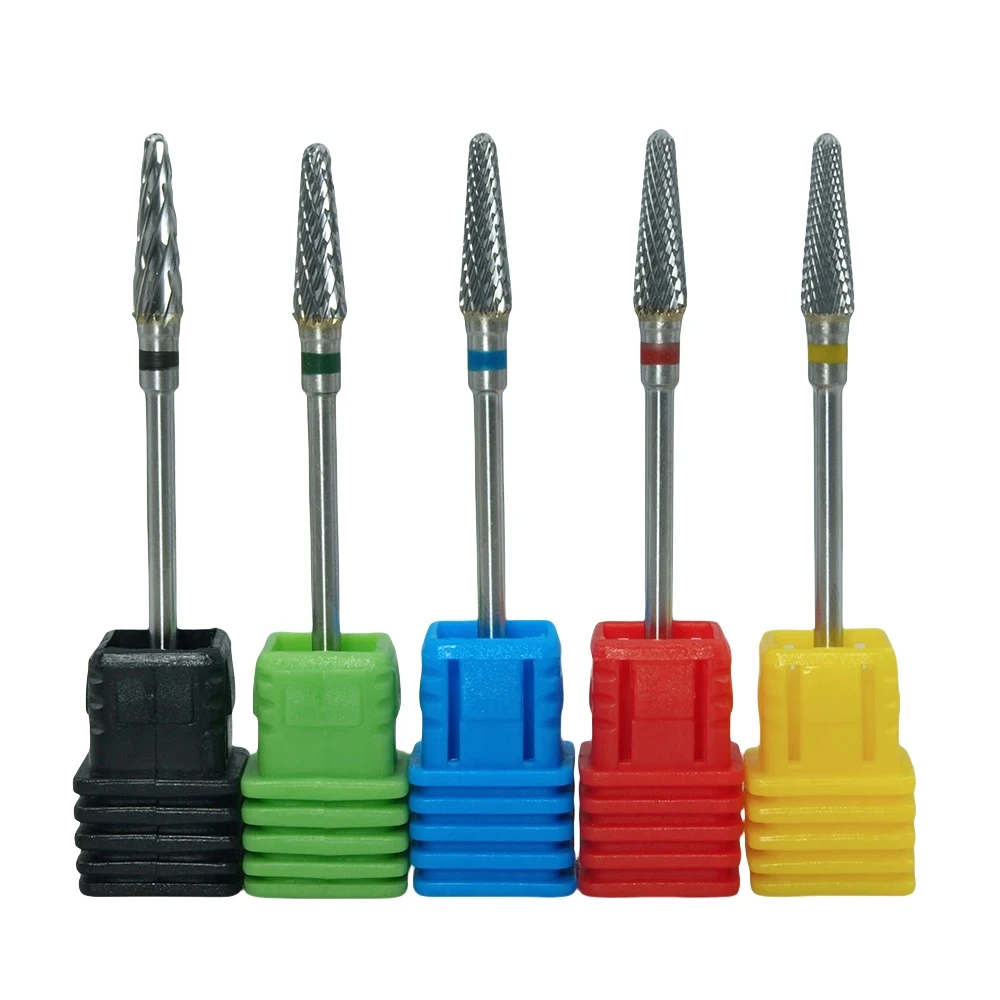 Carbide End Mill - 5 Stück/Set Edelstahlbohrer, extra feine Hartmetall-Kegelbohrer,