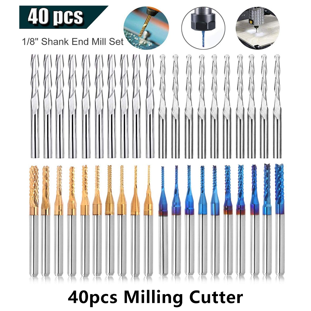 End Mill Set - Twotrees Schaftfräser Gravur Bits Set Nano