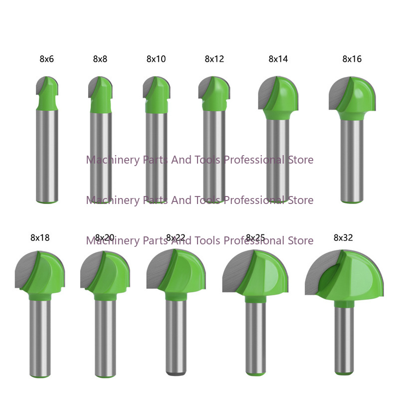 Carbide End Mill - Fräser-Set mit rundem Boden über der