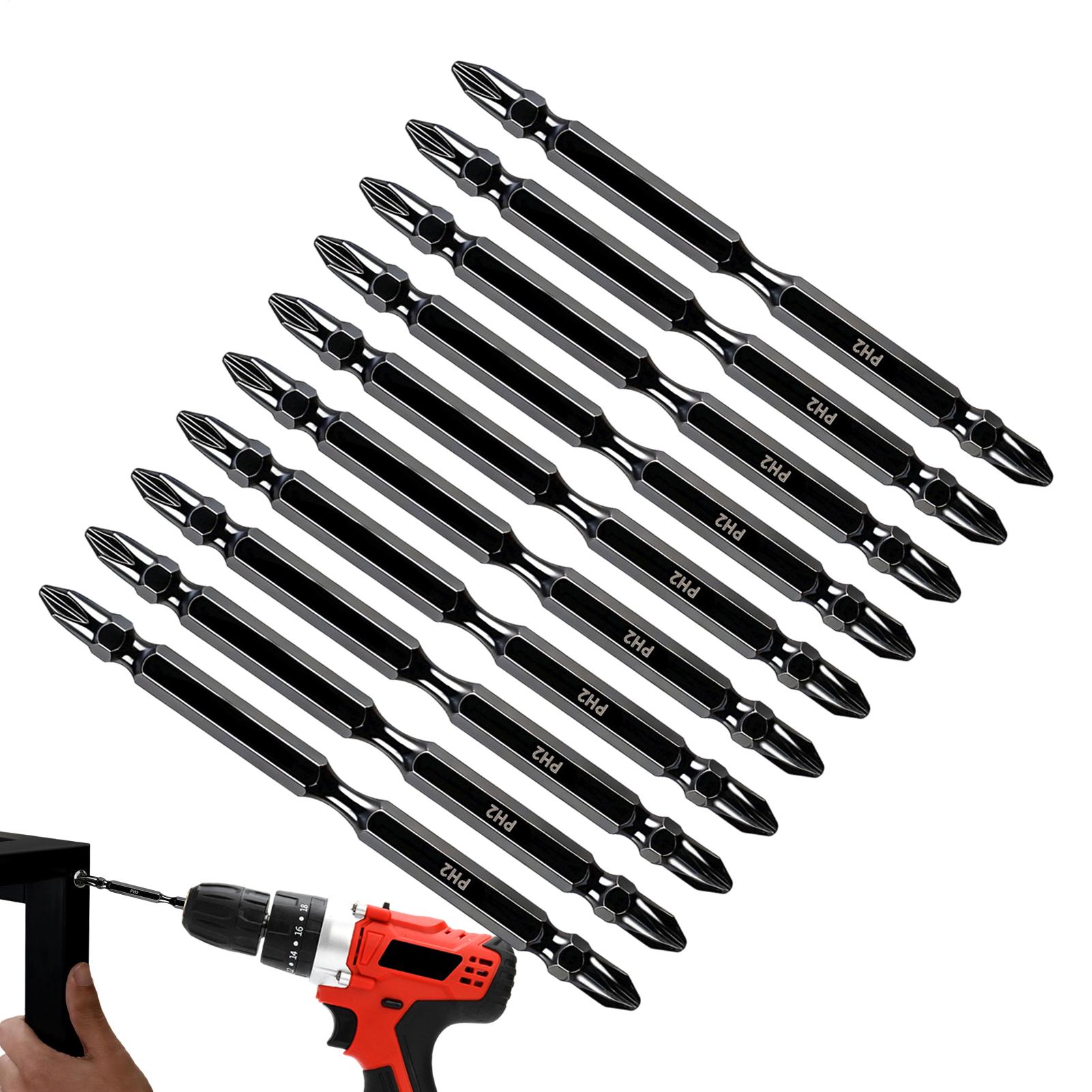 End Mill Set - Magnetische Bits für Bohrer, doppelseitig gefräster