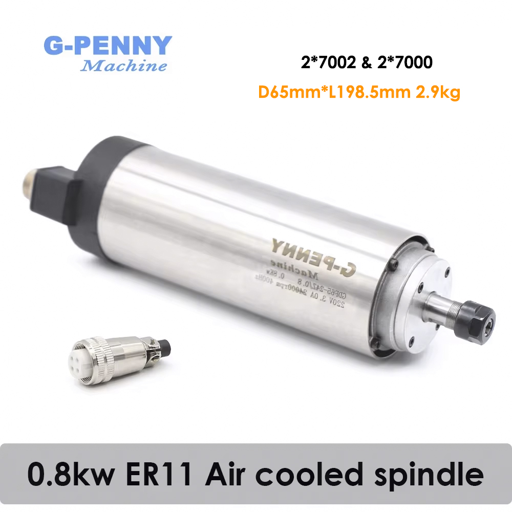 Water Cooled Spindle - G-Penny Luftgekühlter Spindelmotor 0,8KW ER11 65mm