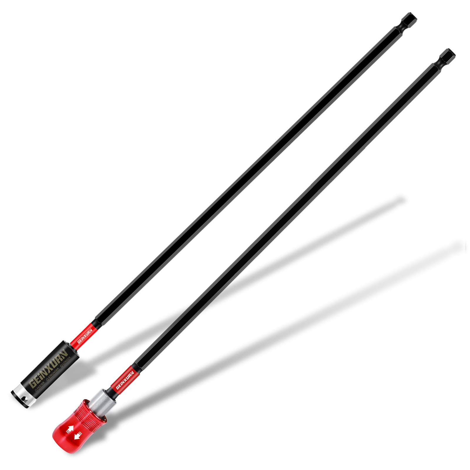 Drill Bit Set - Geinxurn 2-teiliges 6-Zoll-Schlagbohrer- und Magnetbohrerhalter-Set, 1/4-Zoll-Sechskant-S2-Legierungsstahl-Schlagbohrer