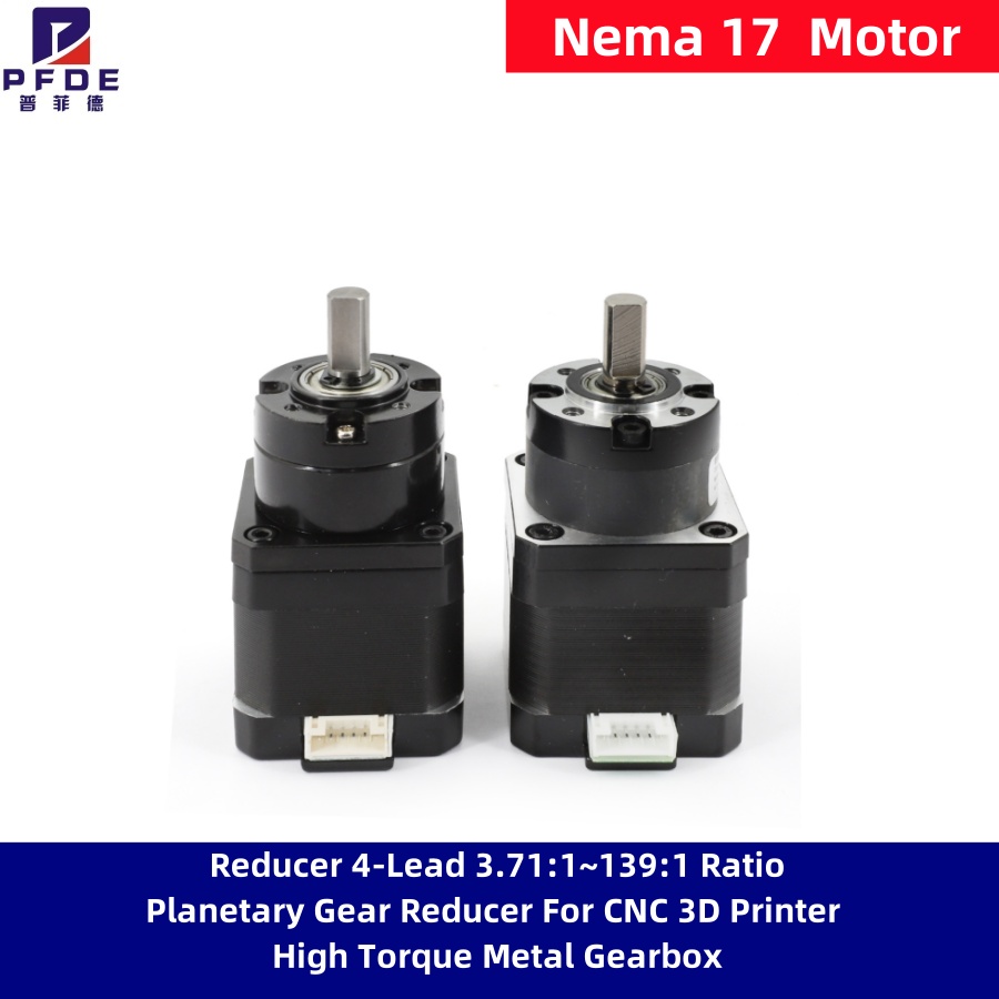 Nema 17 Stepper - NEUER Nema 17 Schrittmotor-Untersetzungsgetriebe, 4-adrig, Übersetzungsverhältnis