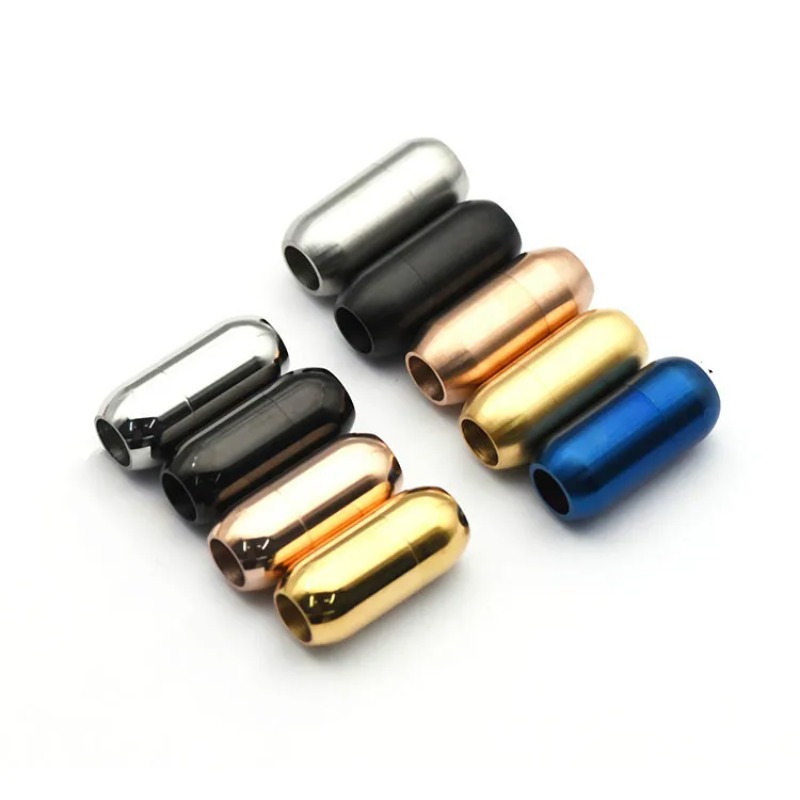 Coupling 8Mm - 5 Teile/los Edelstahl Magnetische Verschlüsse Ende