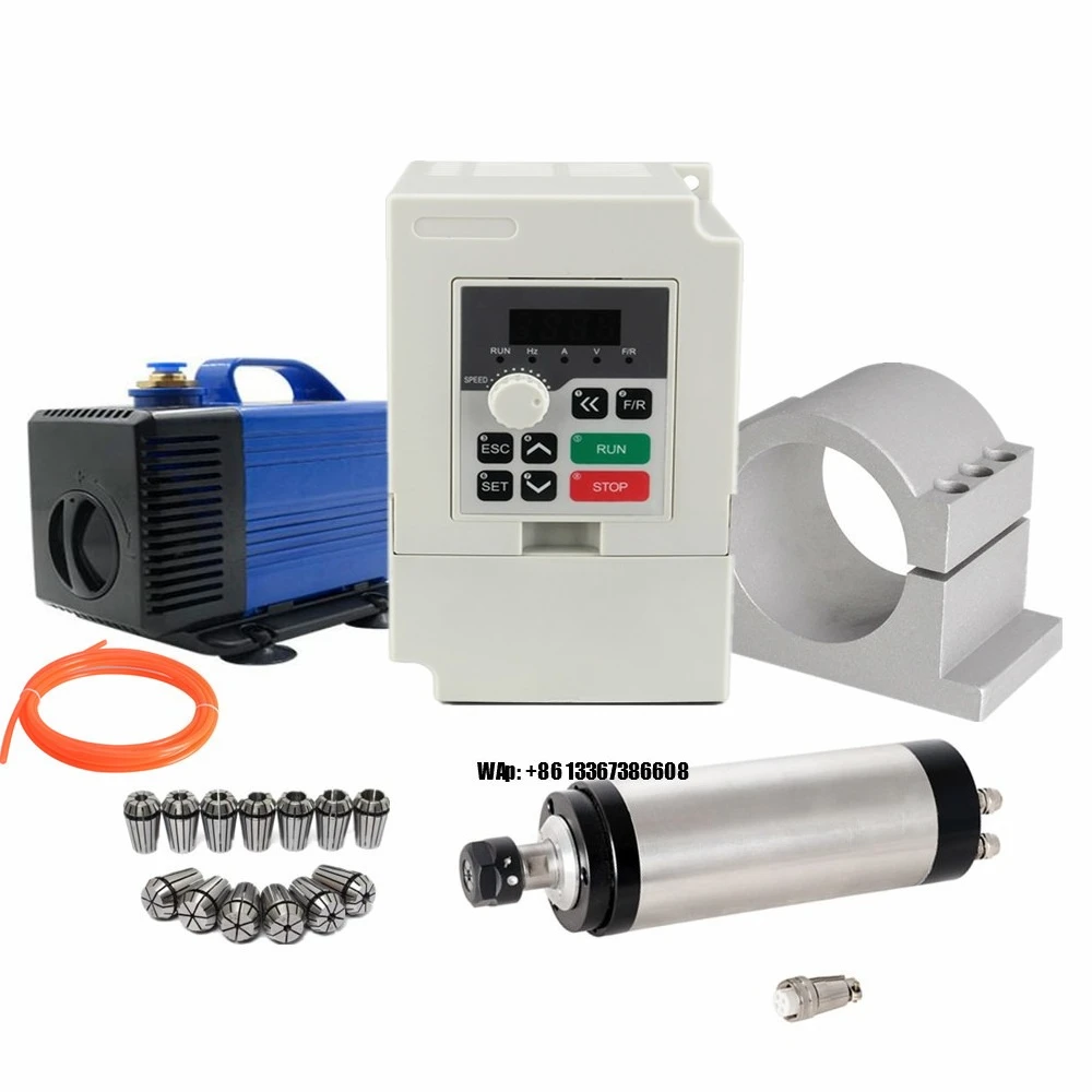 Water Cooled Spindle - 2,2 kW Wassergekühlter Spindelmotor CNC-Spindelmotor-Set für