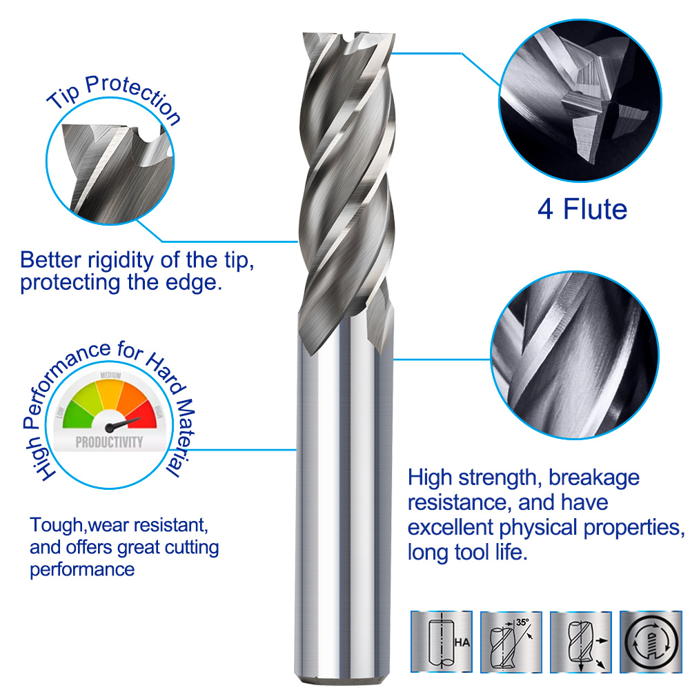 XCAN HSS Fräser 4-schneidiger  – End Mill Set Bewertung und Preis
