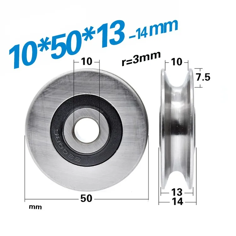 1PC 10/12*50*13mm U-nut rad ro – V Slot Wheel Bewertung und Preis