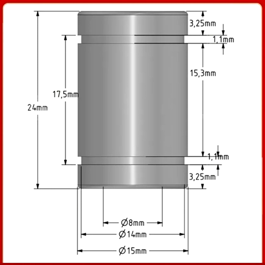 Reprap 3D-Drucker Ersatz-Linea – Lm8Uu Bearing Bewertung und Preis