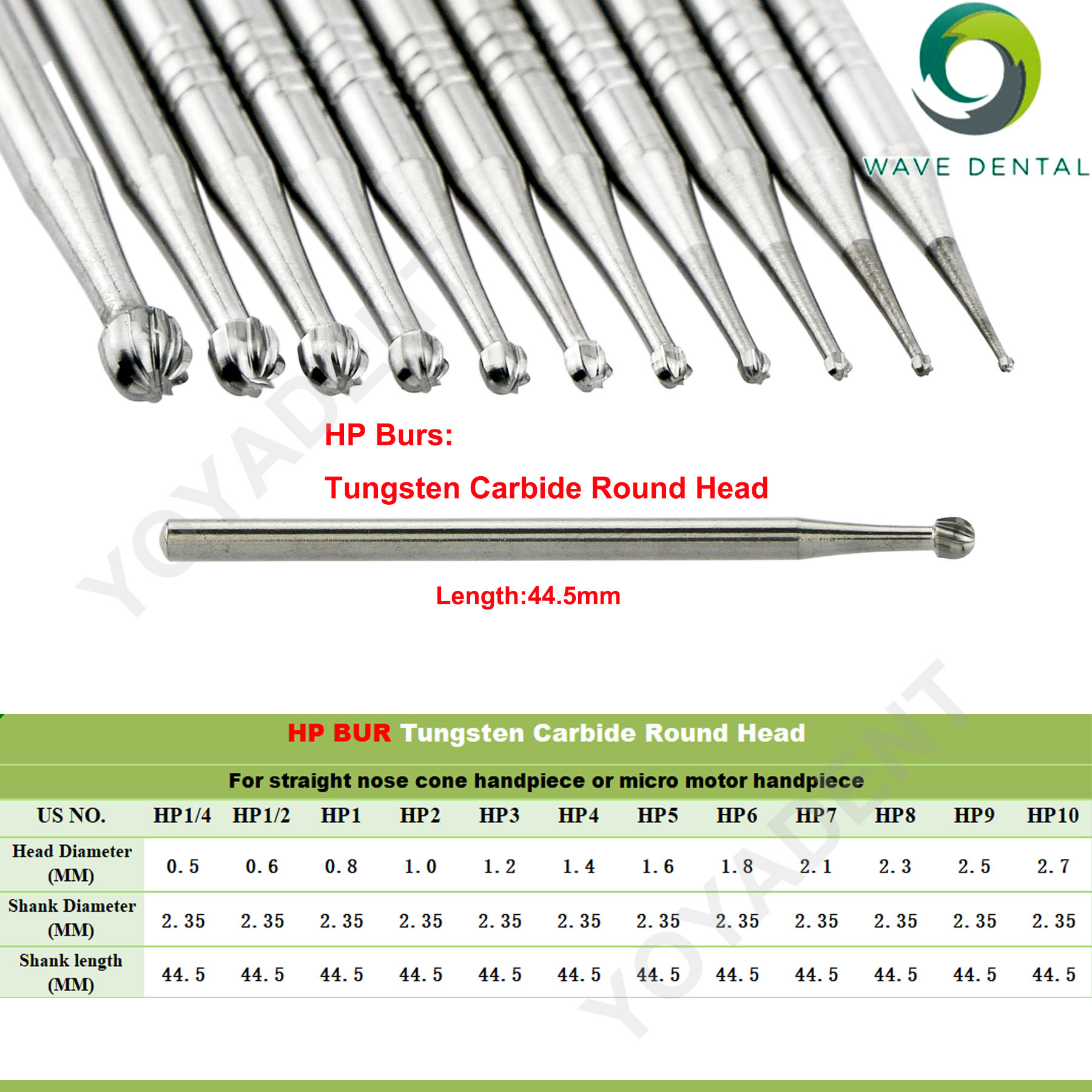 WAVE Dental Burs Wolframkarbid – Carbide End Mill Bewertung und Preis