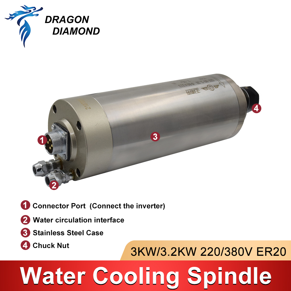 3KW Wasserkühlung Gekühlte Spi – Water Cooled Spindle Bewertung und Preis